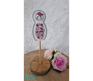 ADVENTSKALENDER 19. Dezember - Stickserie ITH - Anhänger Matroschka